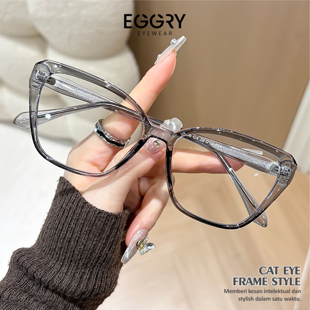 EGGRY 30356 - Kacamata Cat Eye TR-90 Ultra Ringan 10g
