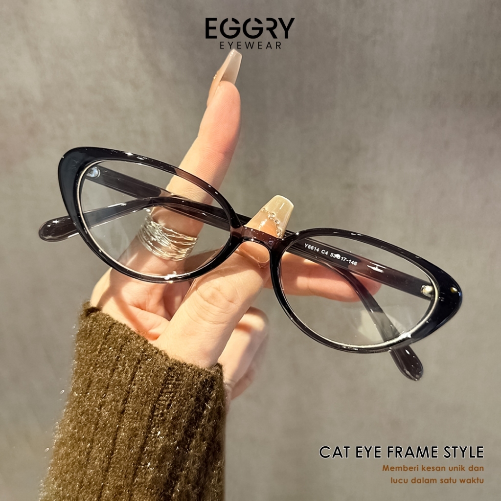 EGGRY Y6614 - Kacamata Oval Korean Style TR-90